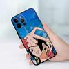 One Piece Luffy Boa·Hancock Case for iPhone 13 12 11 17 Pro Max 17Air XR 15 16 14 Plus 7 8 XS Max Black Soft Phone Cover