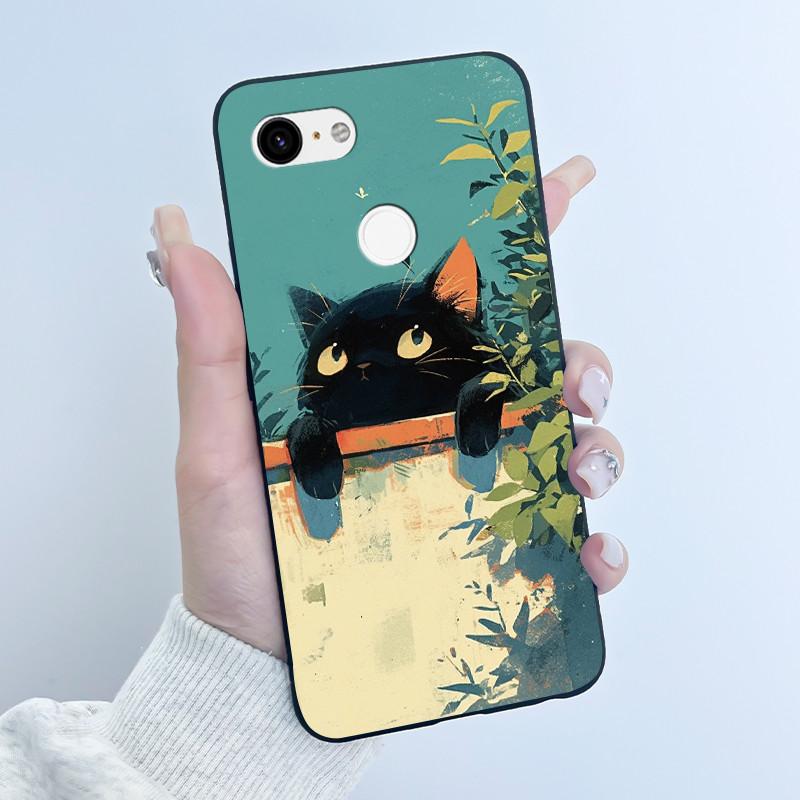 Husă Drăguță Pentru Google Pixel 3/Pixel 3XL Carcasă Imprimată Funda Pentru Google Pixel 3A XL Coque Husă Protectoare Carcasă Moale din Silicon