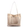 2025 summer new fashion woven shoulder bag large capacity shopping bag beach bag simple retro tote bag