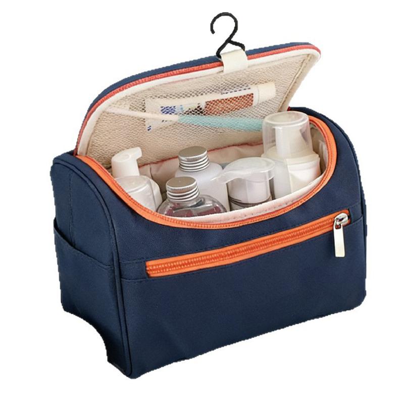 Large Capacity Travel Cosmetic Bag Women Waterproof Makeup Organizer Portable Toiletry Bag with Hook Multi Layer Storage