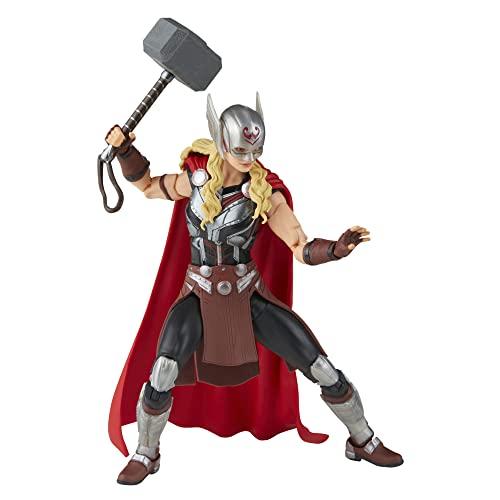 

Hasbro Marvel Legends Series Thor: Love and Thunder Mighty Thor F1060 Authentic 6-inch (15cm) Action Figure with 4 Accessories and Build-a-Figure Part