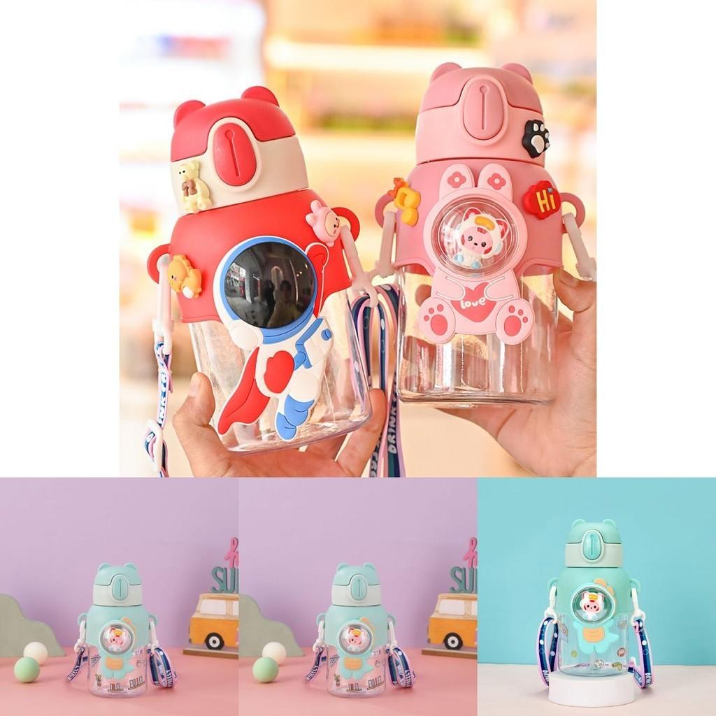 Cute Cartoon Water Bottle For Students With High Capacity And Portable Design
