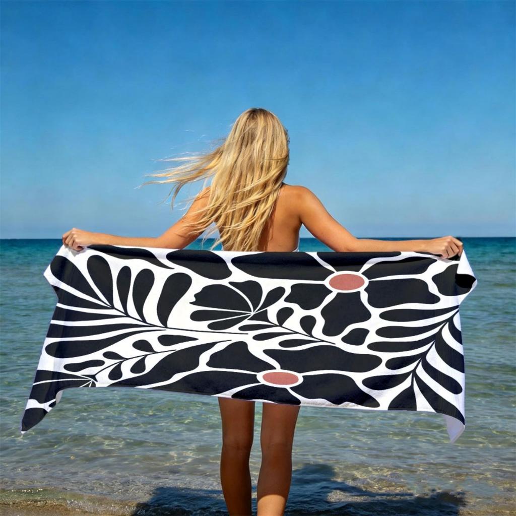 Extra Large Luxury Oversized Beach Towel | Plush Absorbent Microfiber With Strong Wrapping Properties, Perfect For Outdoor Activ