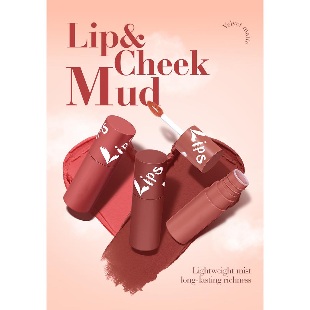 Velvet Matte Lip Stain | Long-wear Smudge-proof Lipstick | Highly Pigmented Gloss for Daily or Party