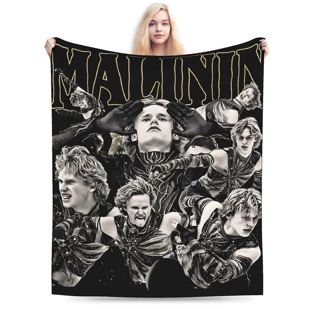Quad Jump Ice Skating Ilia Malinin Accessories Blanket Warm Cozy Fluffy Throw Blankets for Bed 50x60 Inch Multi-size Bedspread