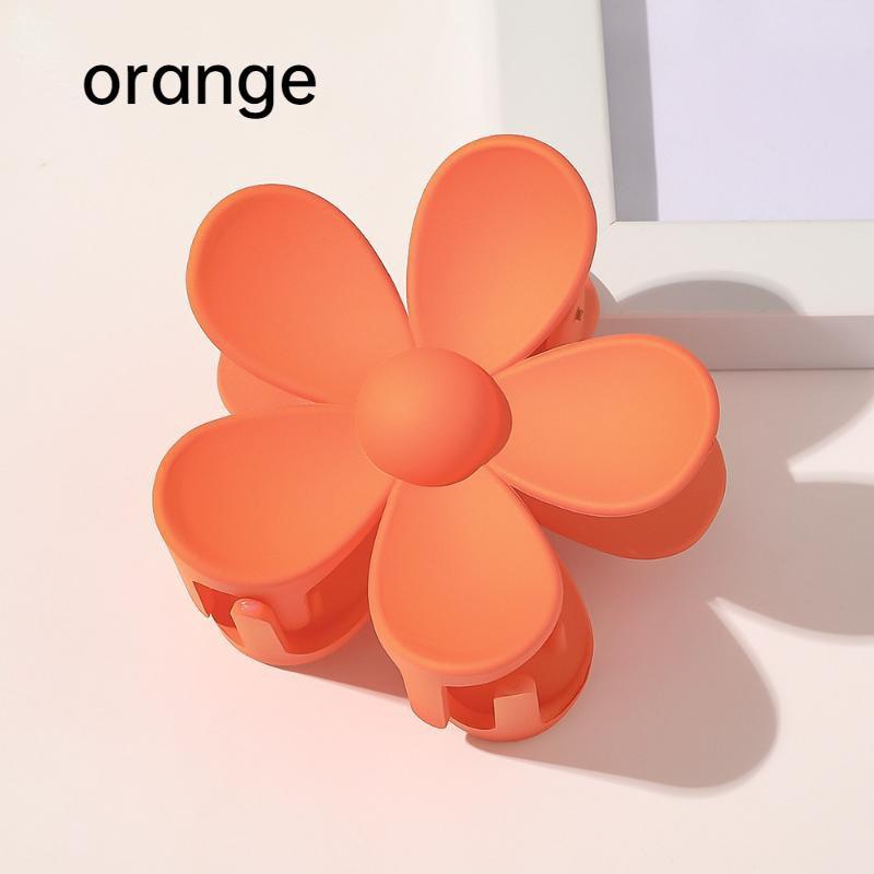 Mode Frauen Kunststoff Haar Krallen Krabben Klammern Charme Einfarbig Blume Form Dame Kleine Haar Clips Kopfschmuck Haar Zubehör