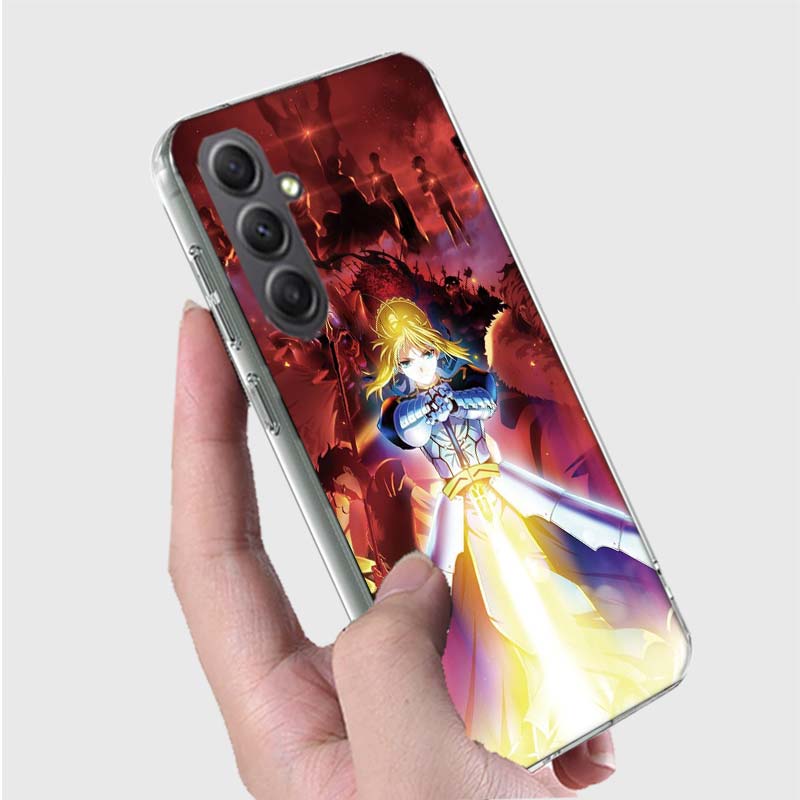 Bilibili F-Fate Stay Night Phone Case for Samsung A16 A26 A36 A56 A17 A37 A57 A07 A06 A02S A03 A04S A05S Galaxy Note 20 10 A50S