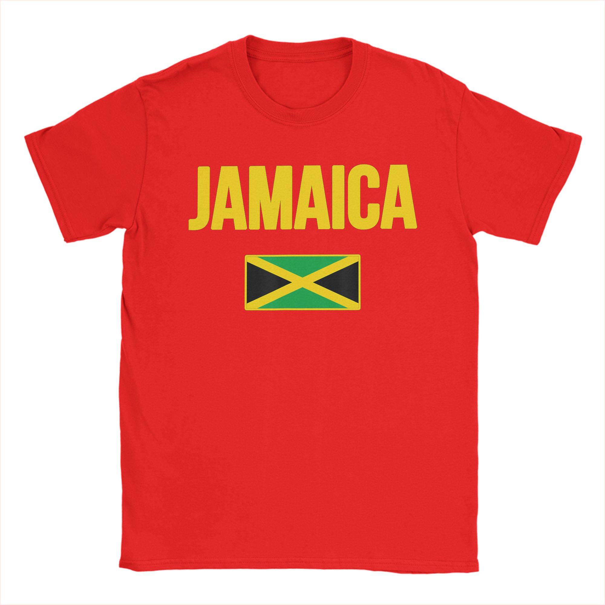 

Jamaican Flag Jamaica Souvenir T Shirt Summer Cotton TShirts For Man Custom DIY Tshirt Short Sleeves Street Style Top Tees S
