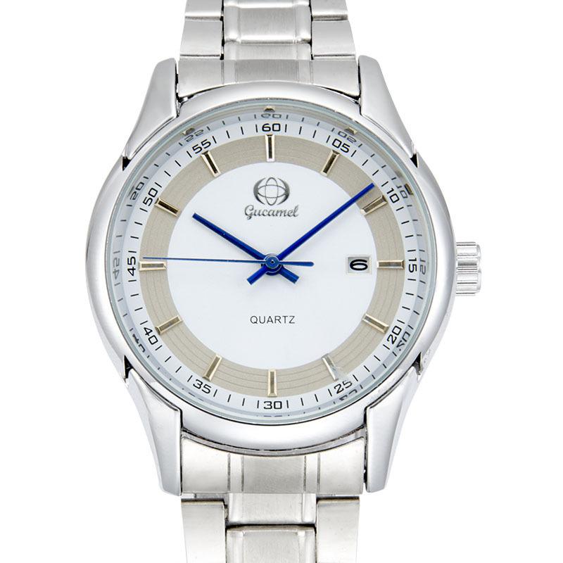 GUCAMEL Fashion Casual Quartz Watch Men's Quartz Strap Calendar Quartz Watch Men's Gift Watch