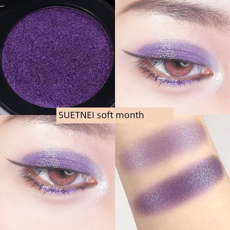 Eye Shadow Plate Matt Dark Purple Monochrome Professional Makeup Eye Shadow