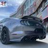 Rear Diffuser for 15-17 Ford Mustang AC Style Carbon Fiber Dual Exhaust Bumper Lip Kit