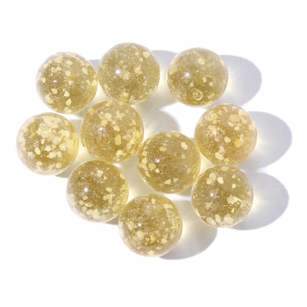 10pcs/pack Luminous Glass Balls Children Toys 12mm Cream Console Game Pinball Machine Cattle Small Marbles Pat Toy Beads