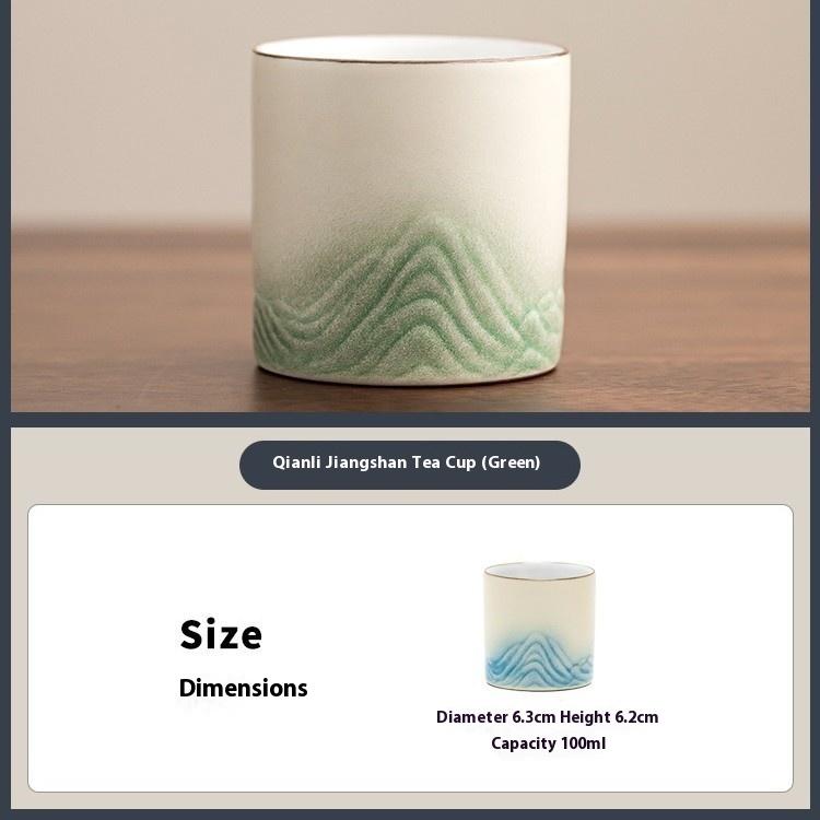 

Thousand Miles of Jiangshan Landscape Master Cup Ceramic Chinese Teacup Single Cup Coffee Cup Mug 200ml