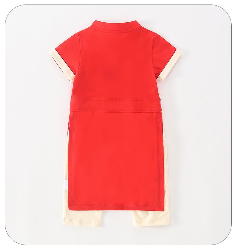 Ensemble Hanfu Robe à Manches Longues et Pantalon Harem pour Filles et Garçons - 1er Anniversaire et Cérémonie de la Prise d'Objets Costume Tang, Offre Spéciale