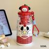 Water bottle new children's plastic water cup high value summer cartoon cute apple head plastic cup food high temperature water cup