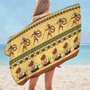 African Woman Beach Towel Bathroom Quick Dry Desert Geometric Sunblock Artworks Exotic Adult Towel for Yoga Camping Gym Hotel