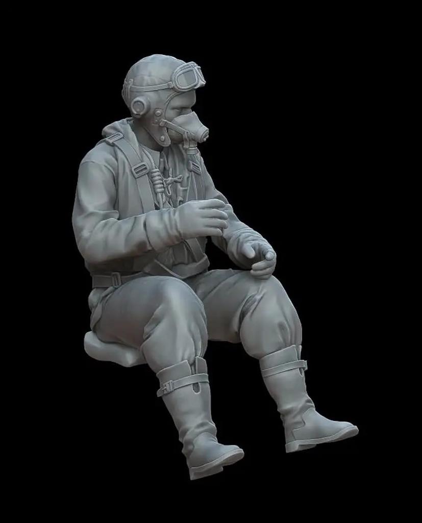 Whitestoke British Hawker Hurricane Pilot Part 2 Alma 3D Printer Kit WSPF48022 1/48 (for Hobby) (Figure)