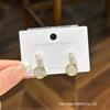 Sterling Silver Clover Stud Earrings with Freshwater Pearls and Mother-of-Pearl Inlay