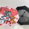 1pc Tom and Jerry Automatic Open/Close Umbrella Compact Folding Umbrella with 8-Rib Shaft Lightweight Esign, for Women/Men1217A