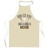 Planetee Apron Everything Is Good In NOUR's Kitchen | Original Name Gift for Cook | Protective Clothing Blouse