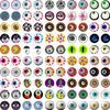 50Pcs 681012Mm Doll Glass Eye Round Dragon Cat Eyes In Pairs Flatback Cabochons Decoration Keychain Diy Accessories