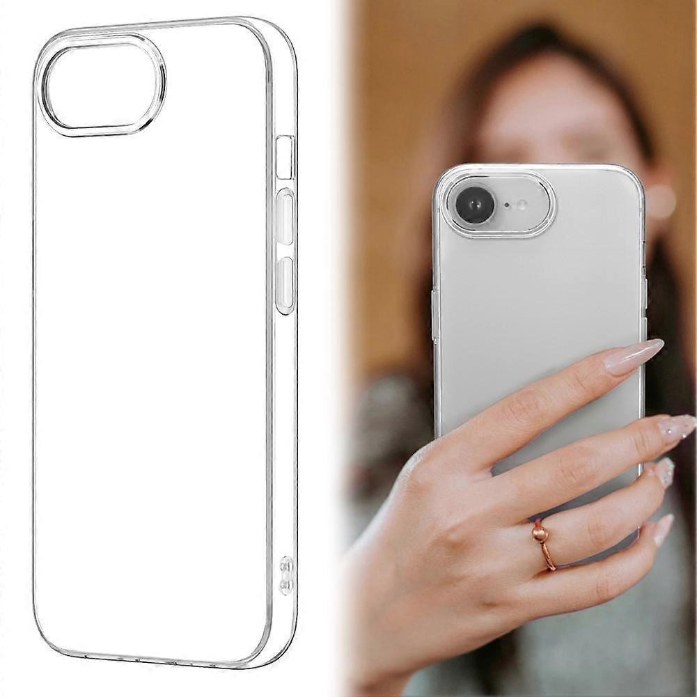 Für iPhone SE4 Transparentes TPU-Handyhülle mit großem Loch Apple Ultra-Dünn Hohe Transparenz Weiche Schale