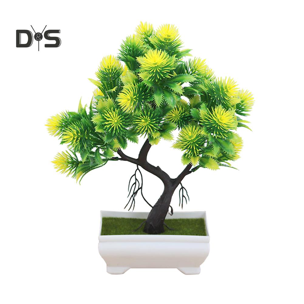 Blooming Bouquet Artificial Flower Pine Tree Bonsai Stage Garden Wedding Party Decor
