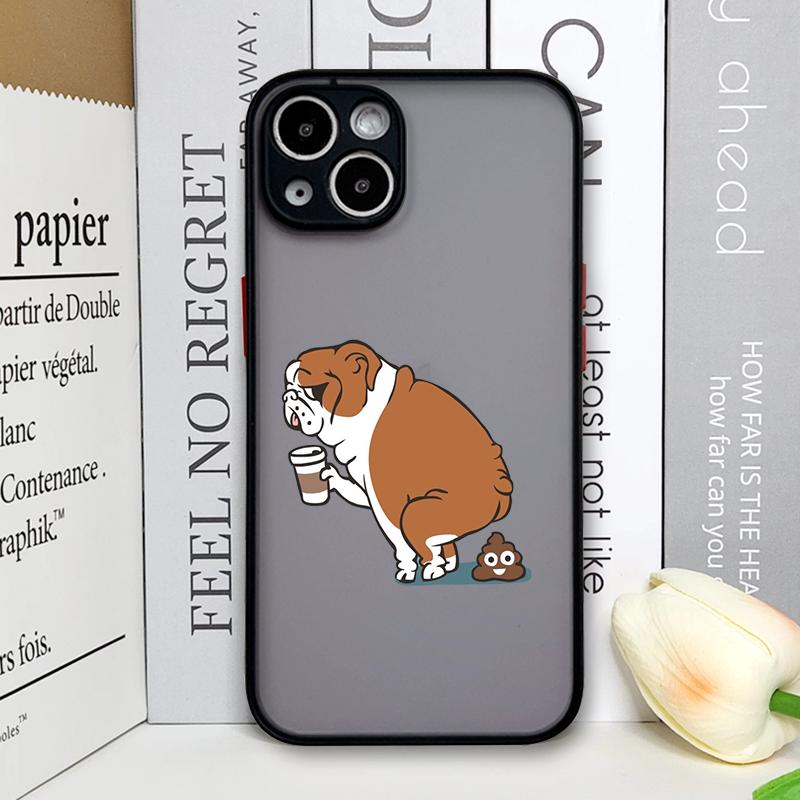 Funny Cartoon Coffee Dog Couple Phone Case for Xiaomi Redmi Note 14 Pro Plus 13 12 11 11T 10 Pro+ 9 S 8 PRO 5G Paired Hard Cover