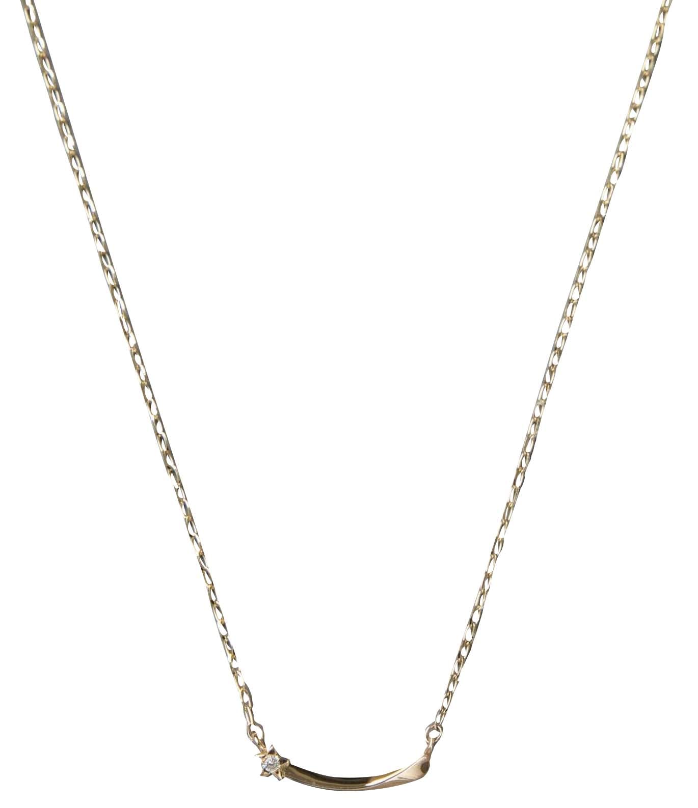 

ete K10YG Diamond Shooting Star Necklace 761761 FREE Yellow Gold [Share] золотой