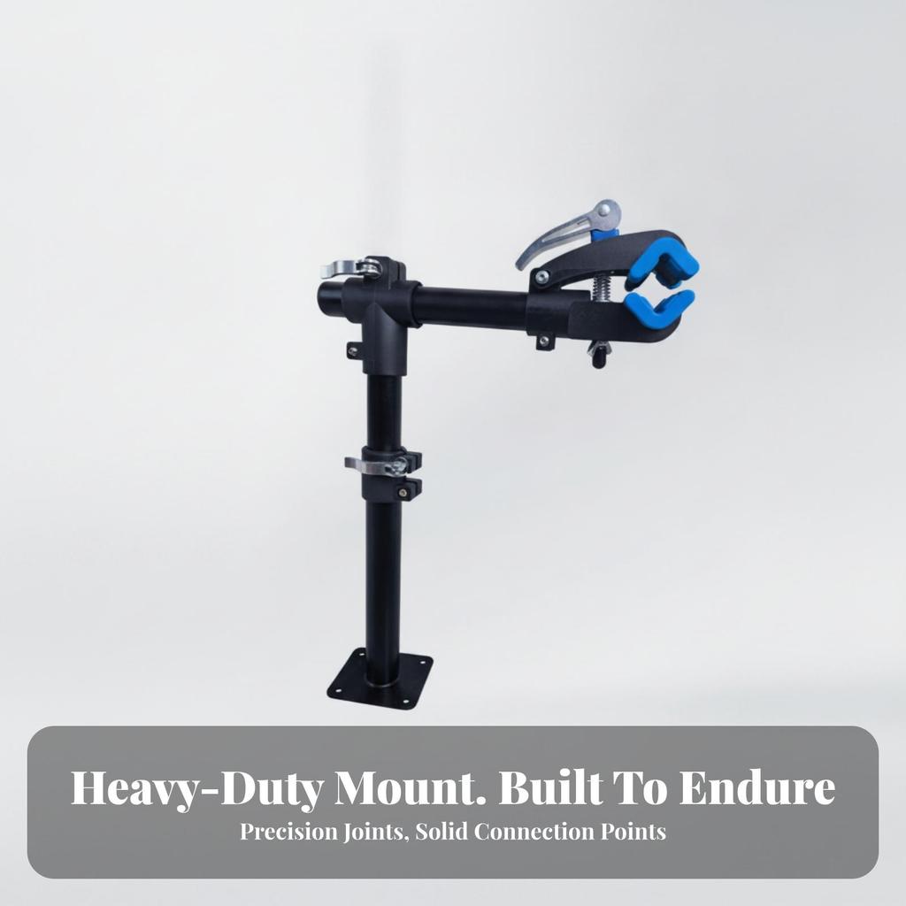 Wall Mount Bike Repair Stand Adjustable Workstand Heavy-Duty for Cyclists
