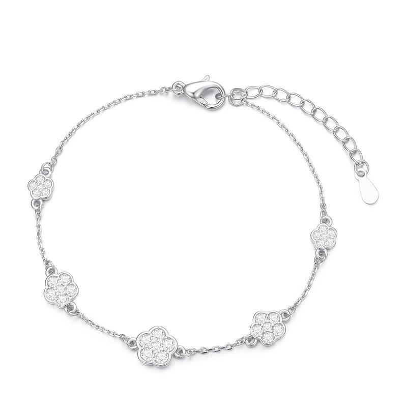 Barbie Bracelet Exquisite five-flower plum blossom sparkling wrist bracelet, simple and high-end student bracelet, new Chinese style TX2311151A