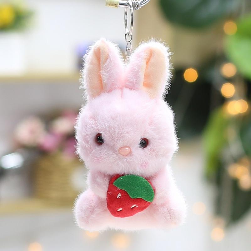 4-inch Plush Toy Doll Creative Pendant Claw Machine Keychain Doll Cute Little Rabbit Rag Doll