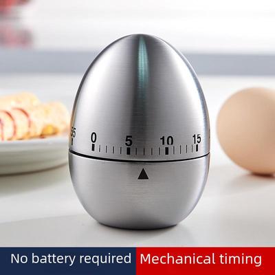 International Stainless Steel Apple Egg Timer - Mechanical Kitchen Countdown Reminder Gadget