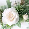 Artificial Silk Flower Wreath with Iron Wire for Front Door Garden Wedding Party Decorations