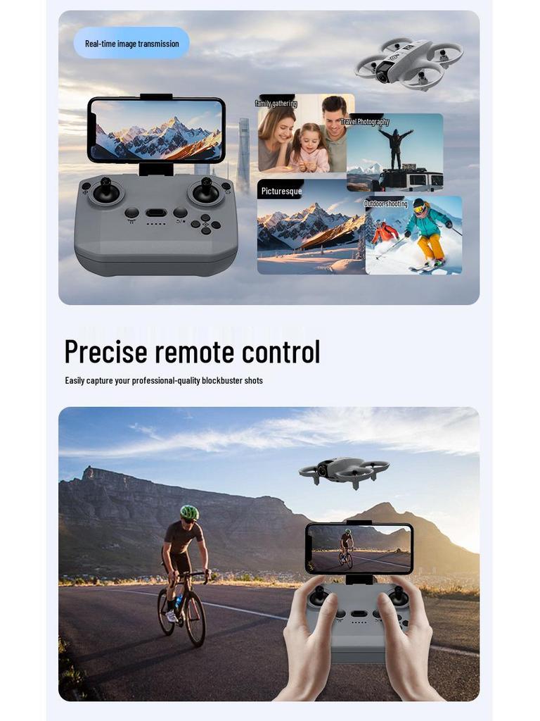 Obstacle Avoidance FPV Drone: Compact HD Camera Drone for Kids with Remote Control