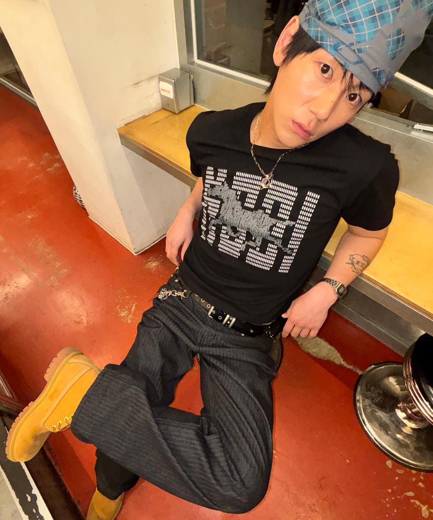 Nodi Loading Horse Crop Tee Black