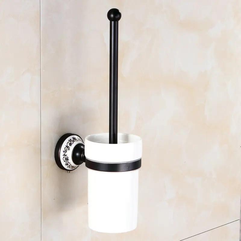 Oil Black Bronze Brushed Bathroom Accessories Towel Shelf Towel Bar Paper Holder Cloth Hook Soap Dish Cup Holder Toilet Holder