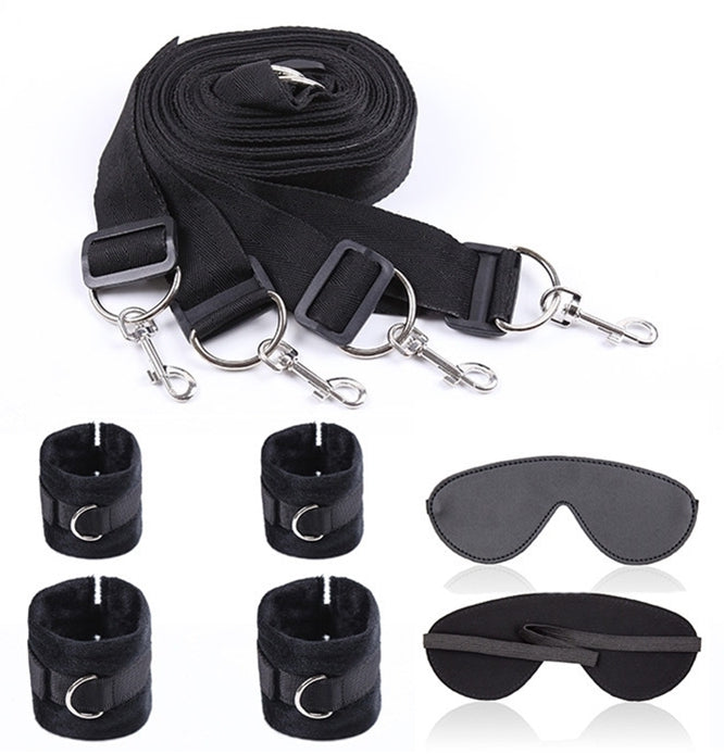Kit pour le lit Bed Bindings Noir - Generique - Bondage & Attaches