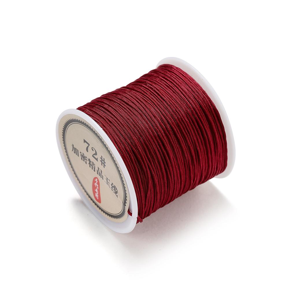 

10/50M 0.8mm Nylon Thread Cord Chinese Knot Bracelet Braided String for DIY Tassel Beading Shamballa String Jewelry Making 10M-Bag