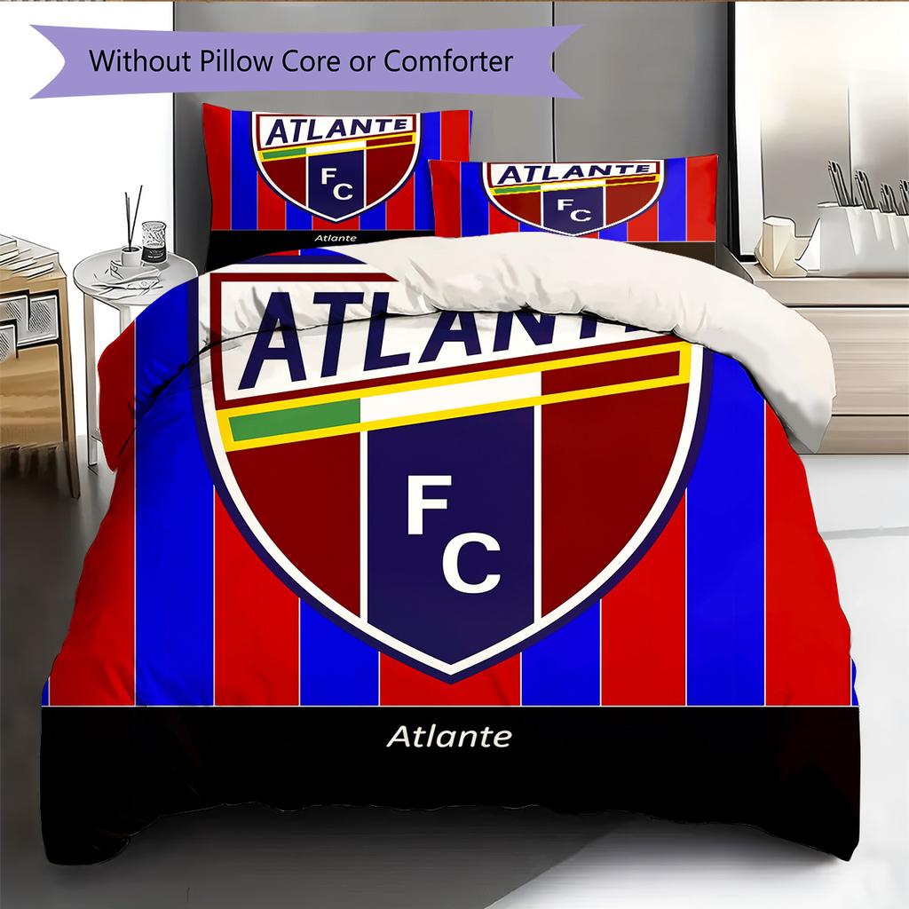 Club Atlético Atlante Pattern Bedding Quilt Set Home Decoration Gift (1 * duvet cover + 2 * pillowcase without core)