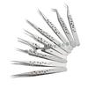 Stainless Steel Precision Tweezers with Curved Scorpion Tip for Eyelash Extension and Nail Art