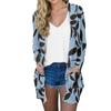 Women's Fashion Casual Comfort Floral Print Mid-Length Cardigan Jacket