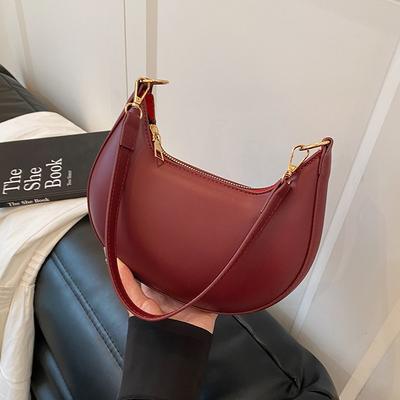 Summer New Fashion Shoulder Bag Simple Crescent Bag Niche Commuter Bag Underarm Personalized Women's Bag