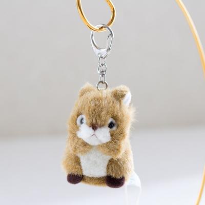 Bamboo Shoot Mini Kids Keychain Squirrel Plush Toy 48543