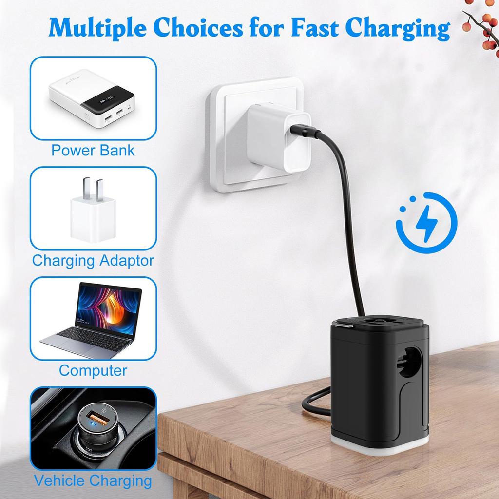 Electric Air Pumps for Inflatables Portable Rechargeable Battery for Float Inflate Deflate Small Pumps for Pool Floats