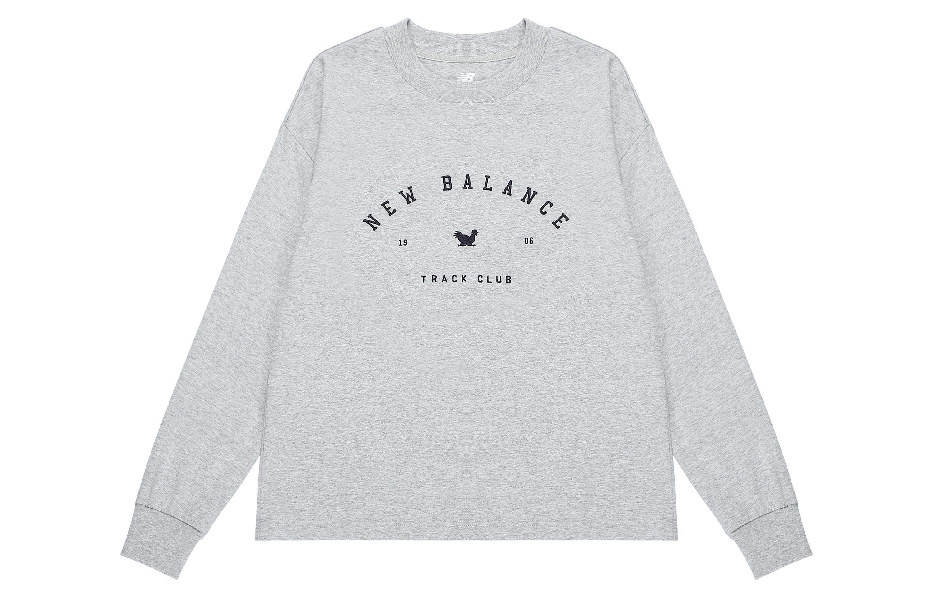 New Balance Drop Shoulder Sleeve T Shirt Women s Light Gray WT23558-AG M