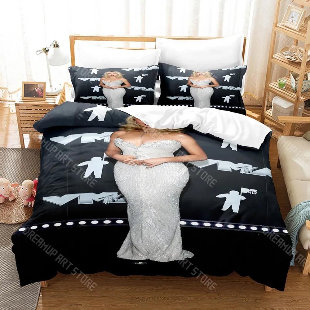 3D-Druck Sabrina Carpenter Bettwäsche-Set Einzelbett Doppelbett Vollgröße Queen-Size King-Size Bettwäsche-Set für Erwachsene Kinder Schlafzimmer Bettbezug-Sets