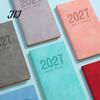 2027 Pocket Planner A6 Weekly Planner, 365 Day English Schedule Notebook Gift for Students Professionals with Ribbon Bookmark, Portable Efficiency