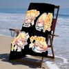 proof beach towel with a Tenma Tsukasa1 pattern - soft,absorbent,quick-drying,machine washable - perfect for swimming,camping,bathing