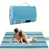 Extra große 80"x 60" Outdoor- und Picknickdecke, Sand- und tragbare Strandmatte für Camping, Wandern, Festivals, Oxford-Gewebe mit 600 Fadenanzahl